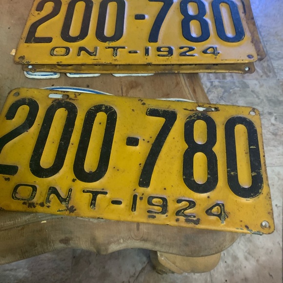 Vintage license plates Ontario 1920 - Picture 9 of 16